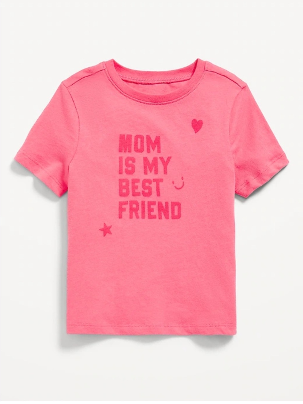 Old Navy Baby Little Girls Infant Toddler Pink T-Shirt Tee 3T MOM Bestie Friend